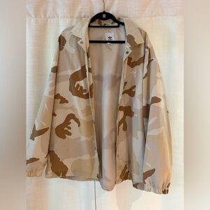Adidas camo windbreaker xl